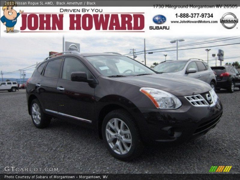 Black Amethyst / Black 2011 Nissan Rogue SL AWD