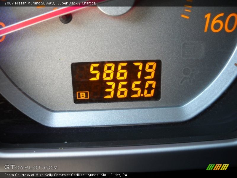 Super Black / Charcoal 2007 Nissan Murano SL AWD