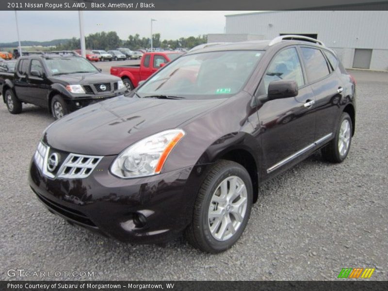 Black Amethyst / Black 2011 Nissan Rogue SL AWD