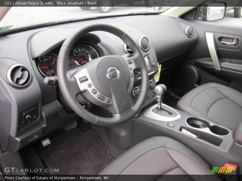 Black Amethyst / Black 2011 Nissan Rogue SL AWD