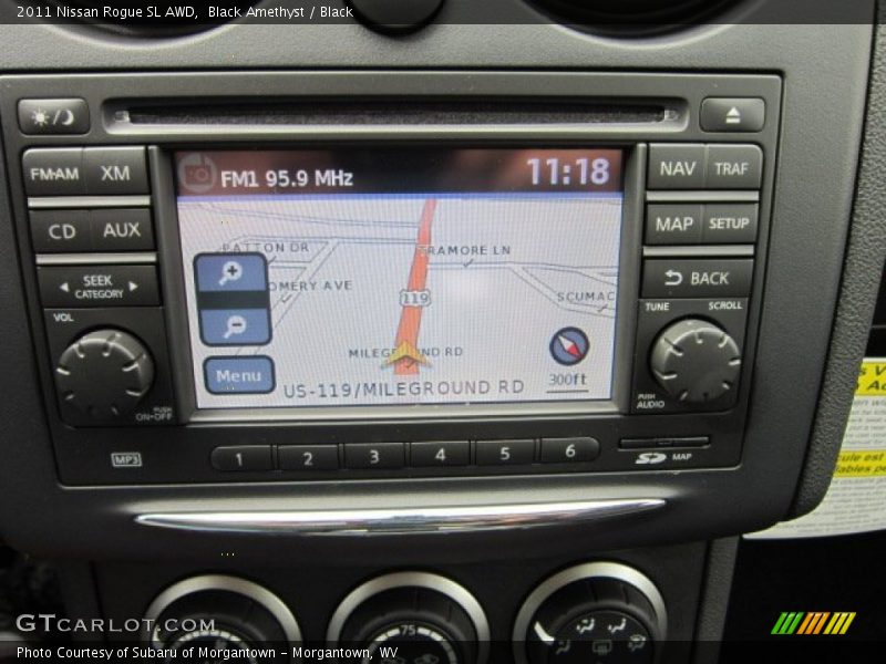 Black Amethyst / Black 2011 Nissan Rogue SL AWD