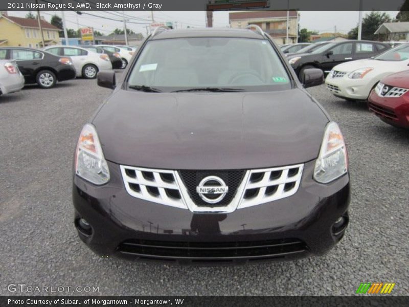 Black Amethyst / Gray 2011 Nissan Rogue SL AWD