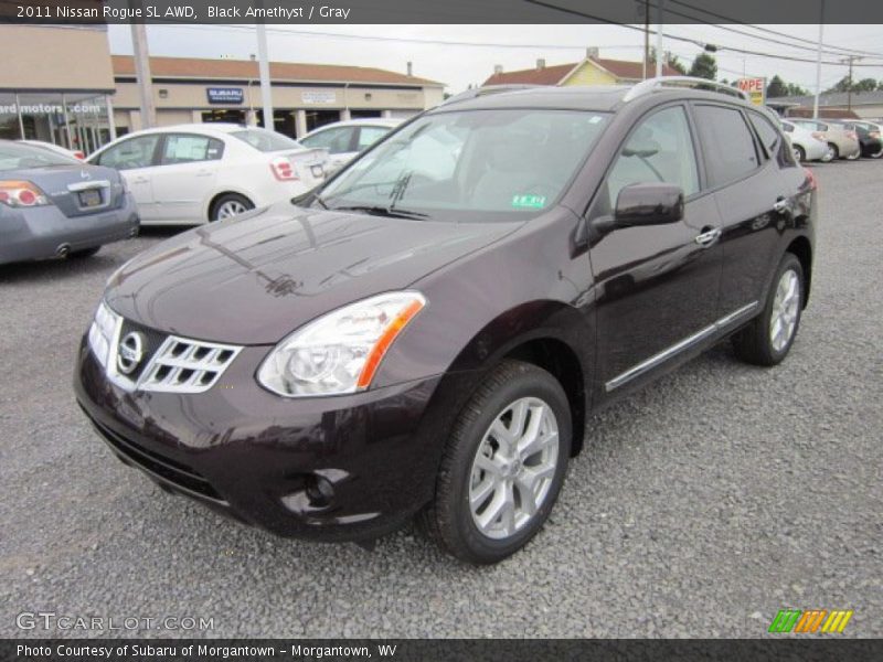 Black Amethyst / Gray 2011 Nissan Rogue SL AWD