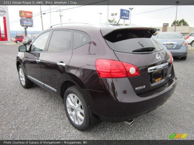 Black Amethyst / Gray 2011 Nissan Rogue SL AWD