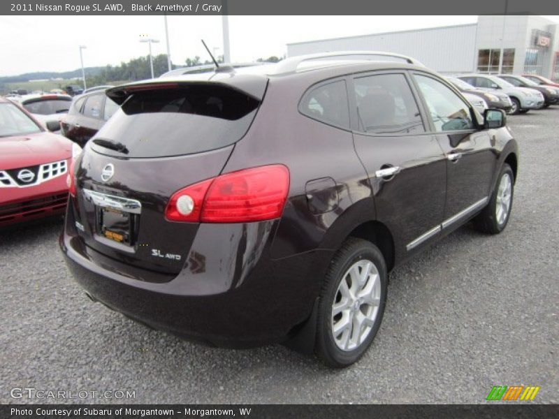 Black Amethyst / Gray 2011 Nissan Rogue SL AWD