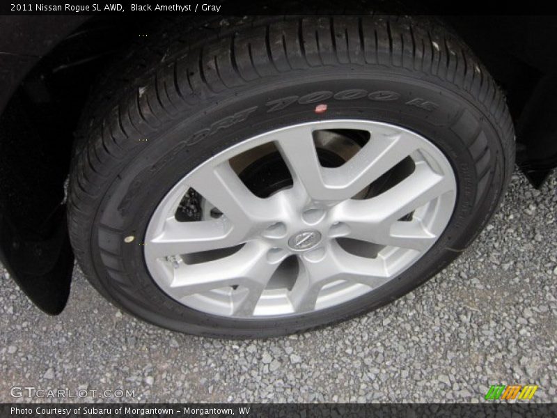 Black Amethyst / Gray 2011 Nissan Rogue SL AWD