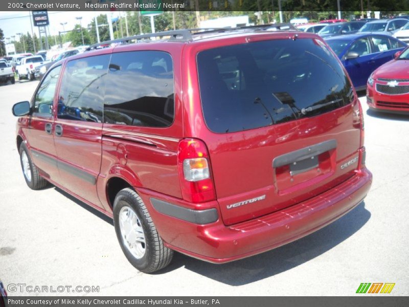 Medium Redfire Metallic / Neutral 2002 Chevrolet Venture
