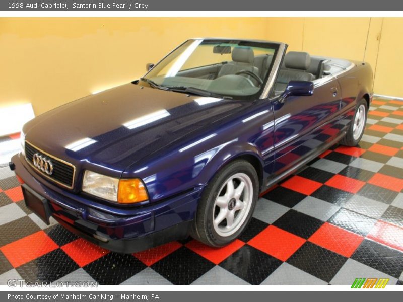 Santorin Blue Pearl / Grey 1998 Audi Cabriolet