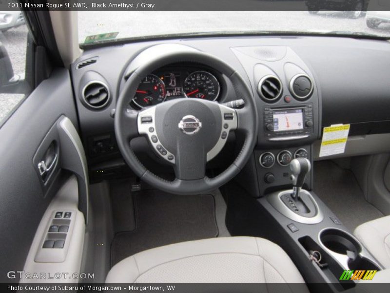 Black Amethyst / Gray 2011 Nissan Rogue SL AWD