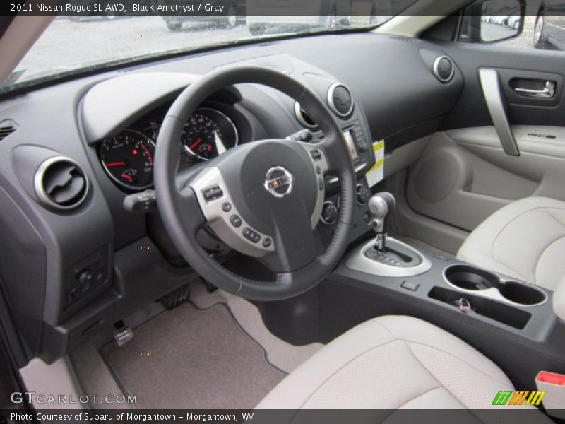 Black Amethyst / Gray 2011 Nissan Rogue SL AWD