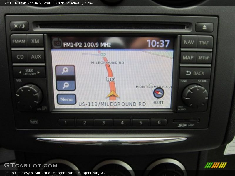 Black Amethyst / Gray 2011 Nissan Rogue SL AWD