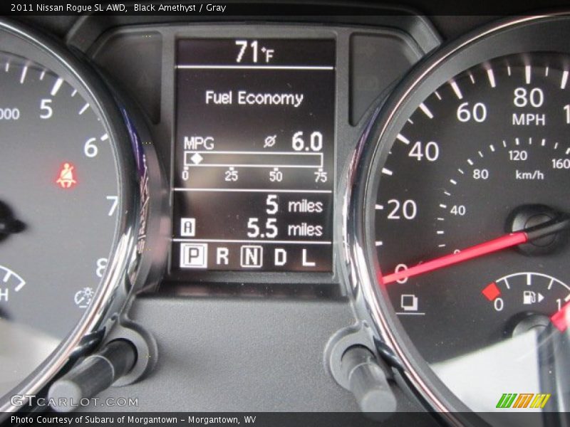 Black Amethyst / Gray 2011 Nissan Rogue SL AWD