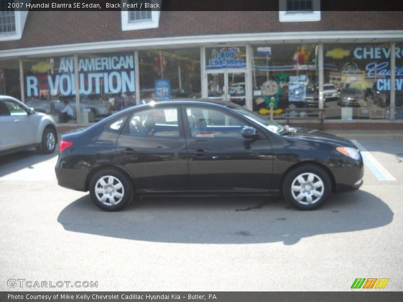 Black Pearl / Black 2007 Hyundai Elantra SE Sedan