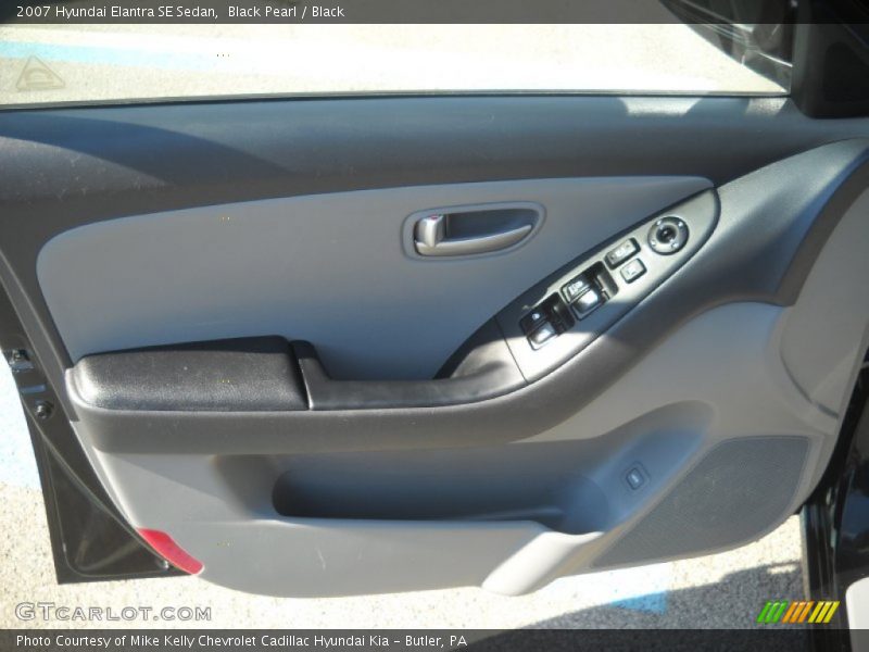 Black Pearl / Black 2007 Hyundai Elantra SE Sedan