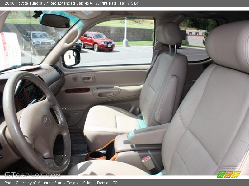 Sunfire Red Pearl / Oak 2000 Toyota Tundra Limited Extended Cab 4x4