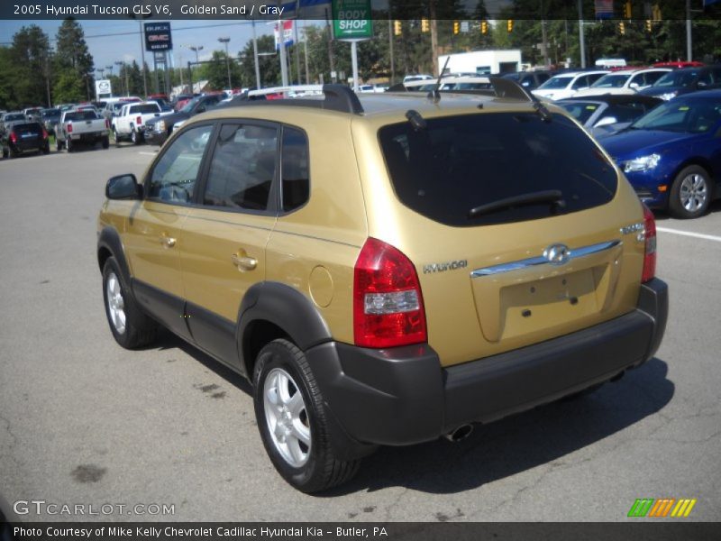 Golden Sand / Gray 2005 Hyundai Tucson GLS V6