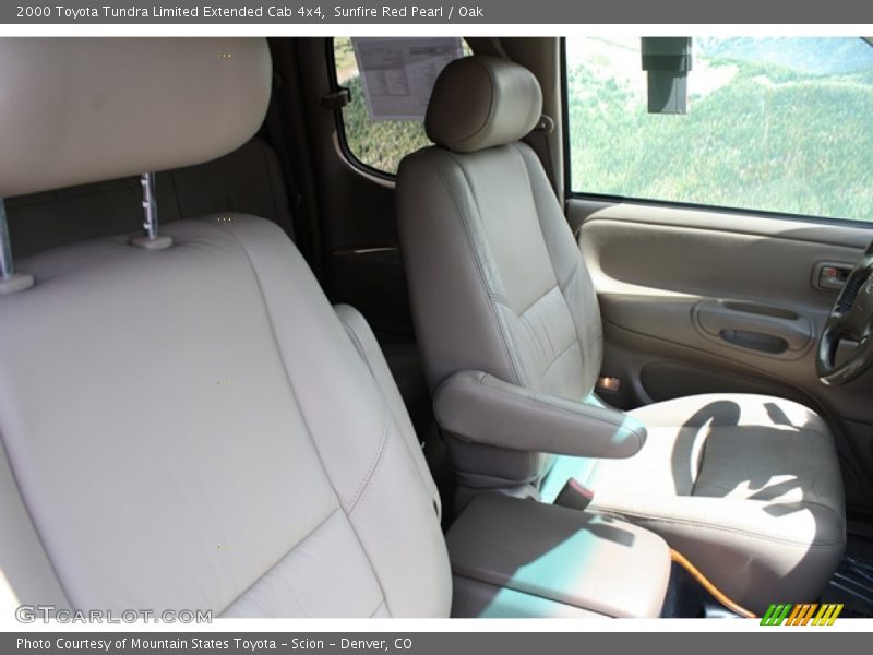 Sunfire Red Pearl / Oak 2000 Toyota Tundra Limited Extended Cab 4x4