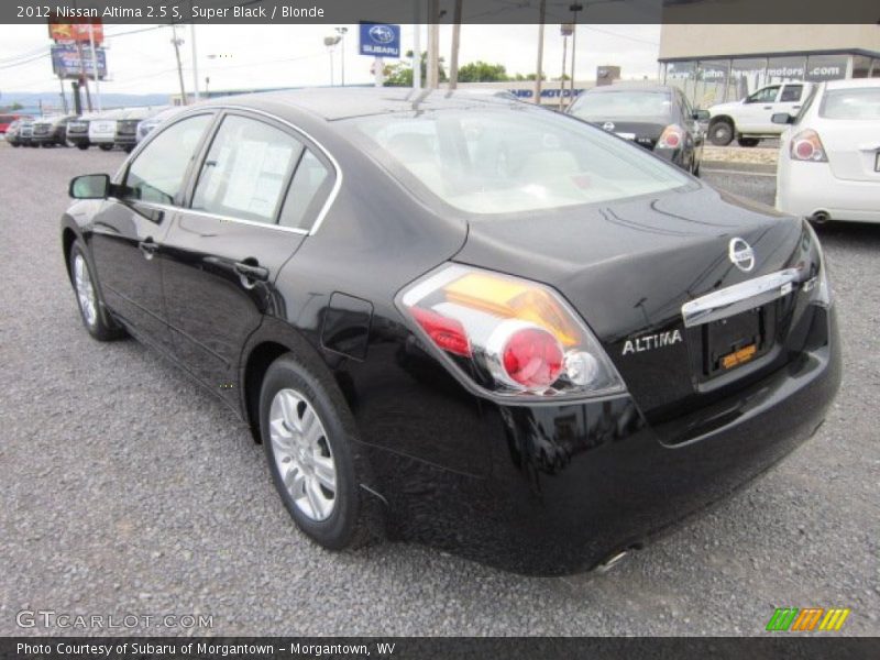 Super Black / Blonde 2012 Nissan Altima 2.5 S