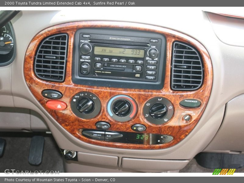 Sunfire Red Pearl / Oak 2000 Toyota Tundra Limited Extended Cab 4x4