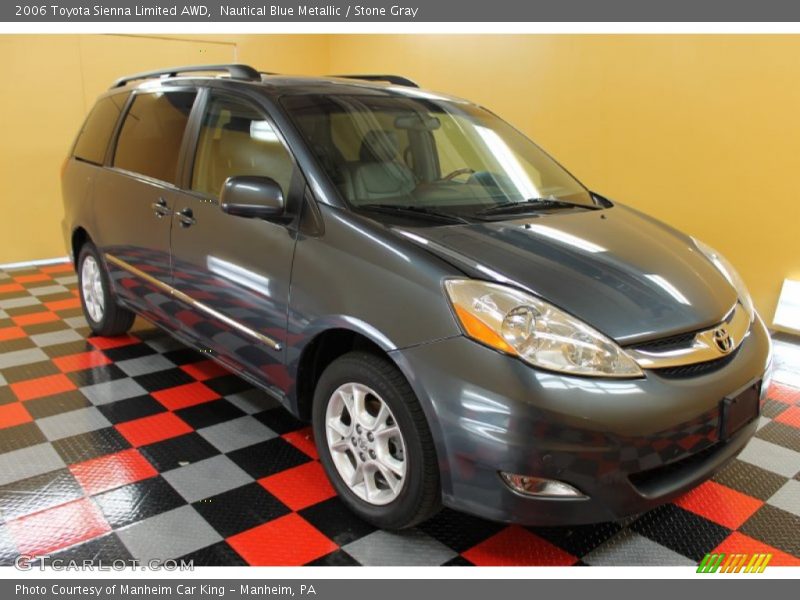 Nautical Blue Metallic / Stone Gray 2006 Toyota Sienna Limited AWD