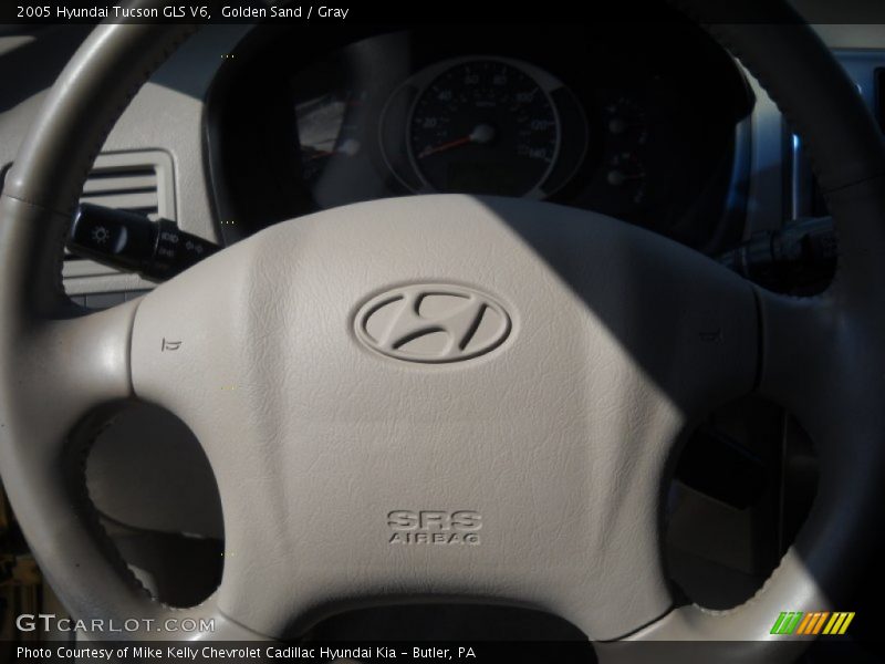 Golden Sand / Gray 2005 Hyundai Tucson GLS V6