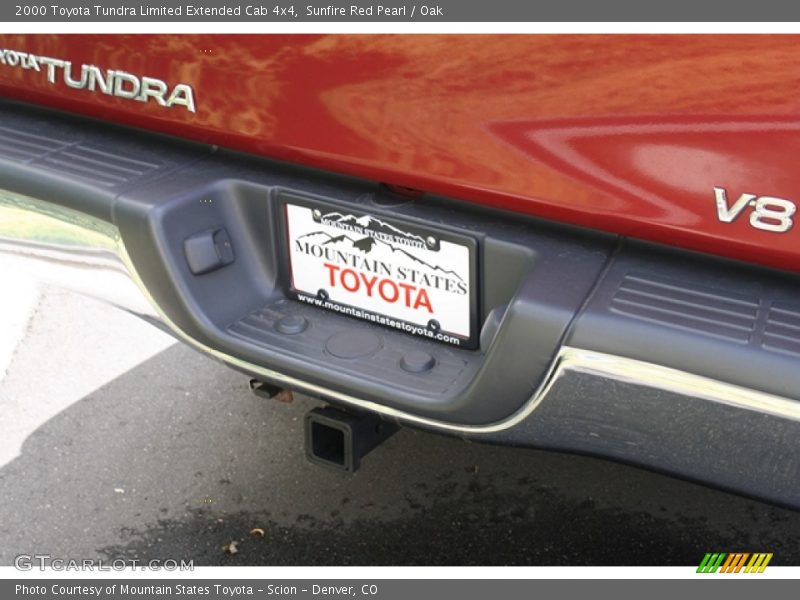 Sunfire Red Pearl / Oak 2000 Toyota Tundra Limited Extended Cab 4x4