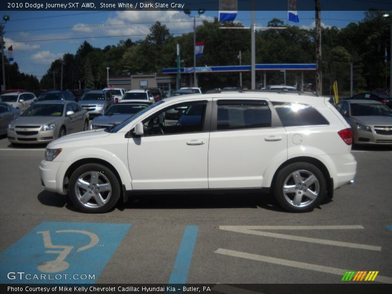 Stone White / Dark Slate Gray 2010 Dodge Journey SXT AWD