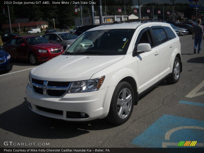 Stone White / Dark Slate Gray 2010 Dodge Journey SXT AWD