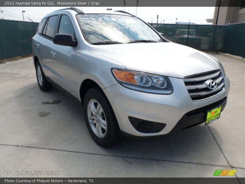 Moonstone Silver / Gray 2012 Hyundai Santa Fe GLS