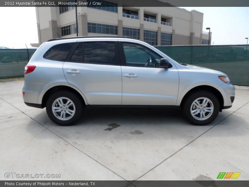 Moonstone Silver / Gray 2012 Hyundai Santa Fe GLS
