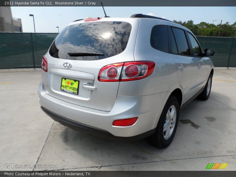 Moonstone Silver / Gray 2012 Hyundai Santa Fe GLS