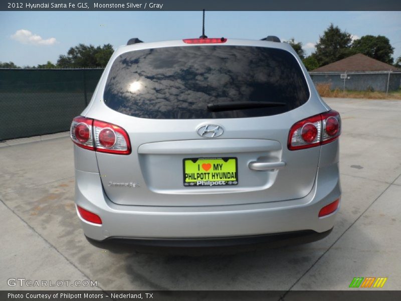 Moonstone Silver / Gray 2012 Hyundai Santa Fe GLS