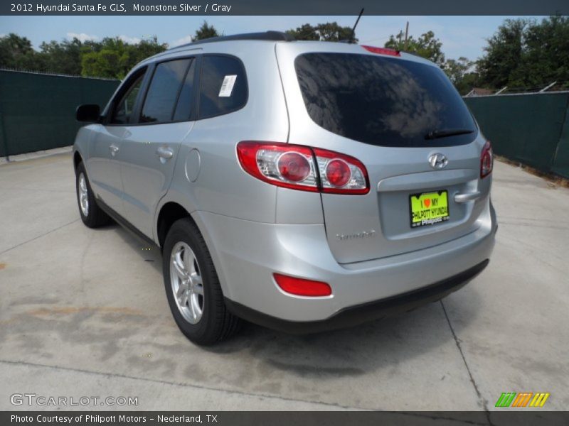 Moonstone Silver / Gray 2012 Hyundai Santa Fe GLS