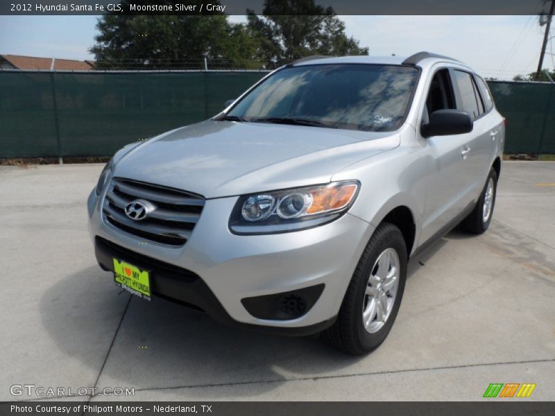 Moonstone Silver / Gray 2012 Hyundai Santa Fe GLS