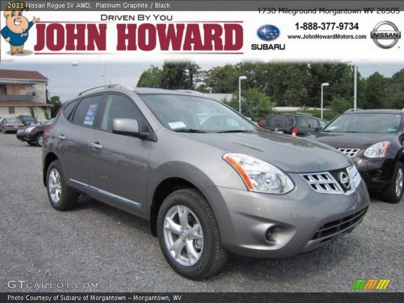 Platinum Graphite / Black 2011 Nissan Rogue SV AWD