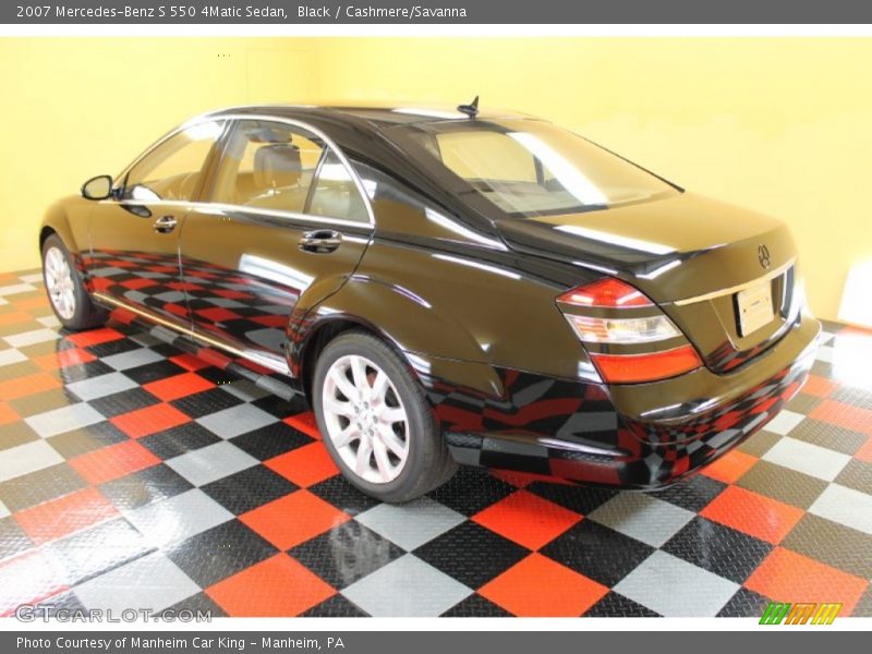 Black / Cashmere/Savanna 2007 Mercedes-Benz S 550 4Matic Sedan
