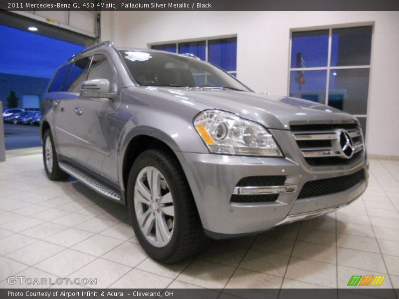 Palladium Silver Metallic / Black 2011 Mercedes-Benz GL 450 4Matic