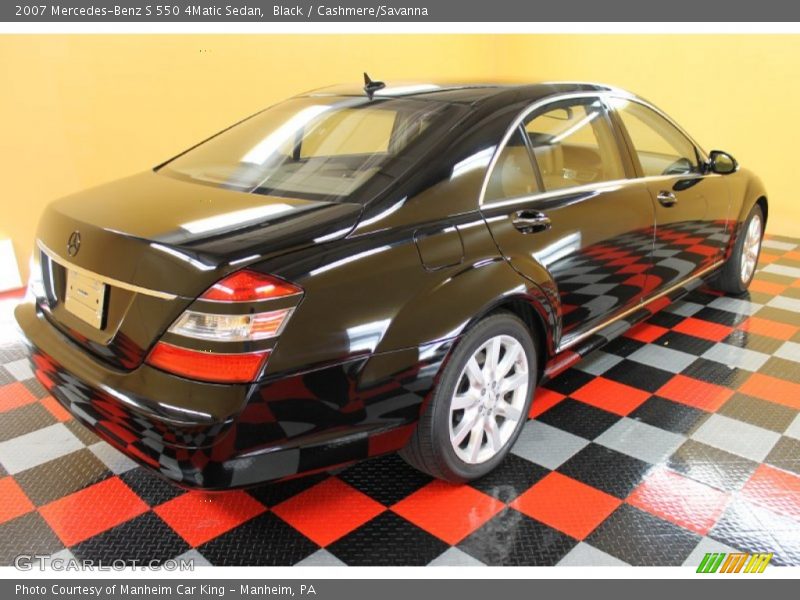 Black / Cashmere/Savanna 2007 Mercedes-Benz S 550 4Matic Sedan