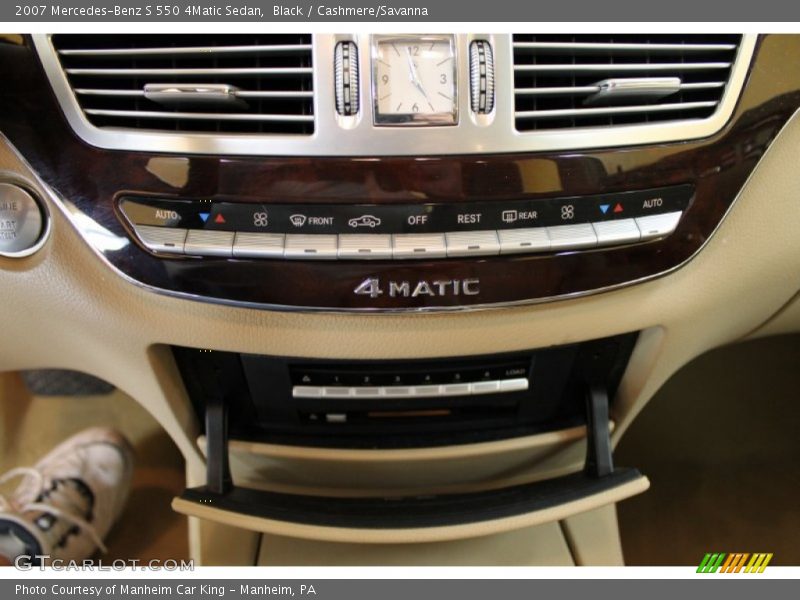 Black / Cashmere/Savanna 2007 Mercedes-Benz S 550 4Matic Sedan