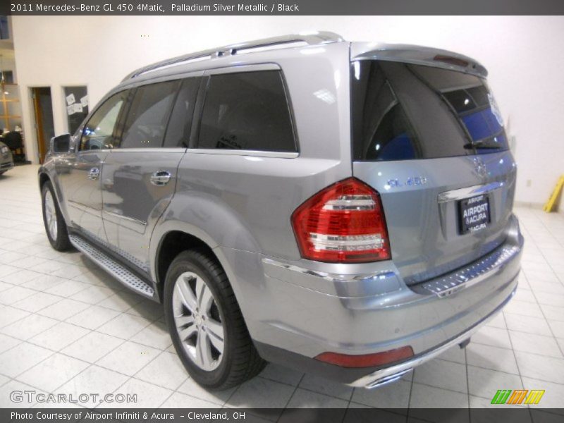 Palladium Silver Metallic / Black 2011 Mercedes-Benz GL 450 4Matic
