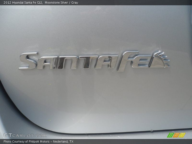 Moonstone Silver / Gray 2012 Hyundai Santa Fe GLS
