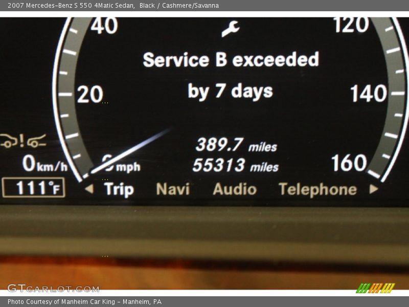 Black / Cashmere/Savanna 2007 Mercedes-Benz S 550 4Matic Sedan