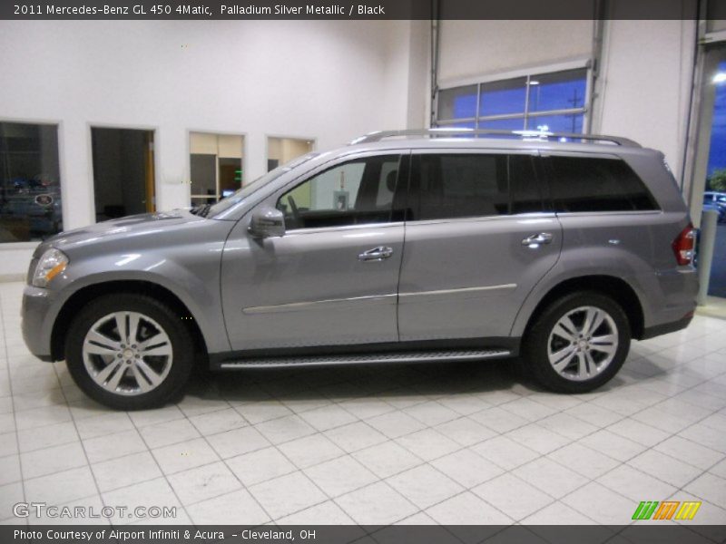 Palladium Silver Metallic / Black 2011 Mercedes-Benz GL 450 4Matic