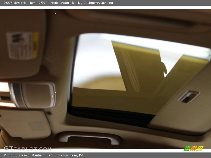 Black / Cashmere/Savanna 2007 Mercedes-Benz S 550 4Matic Sedan