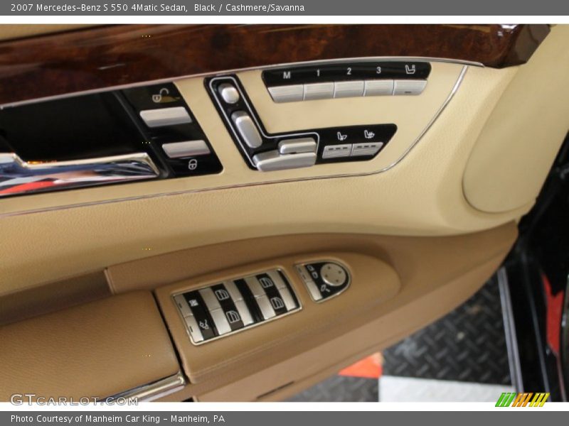 Black / Cashmere/Savanna 2007 Mercedes-Benz S 550 4Matic Sedan