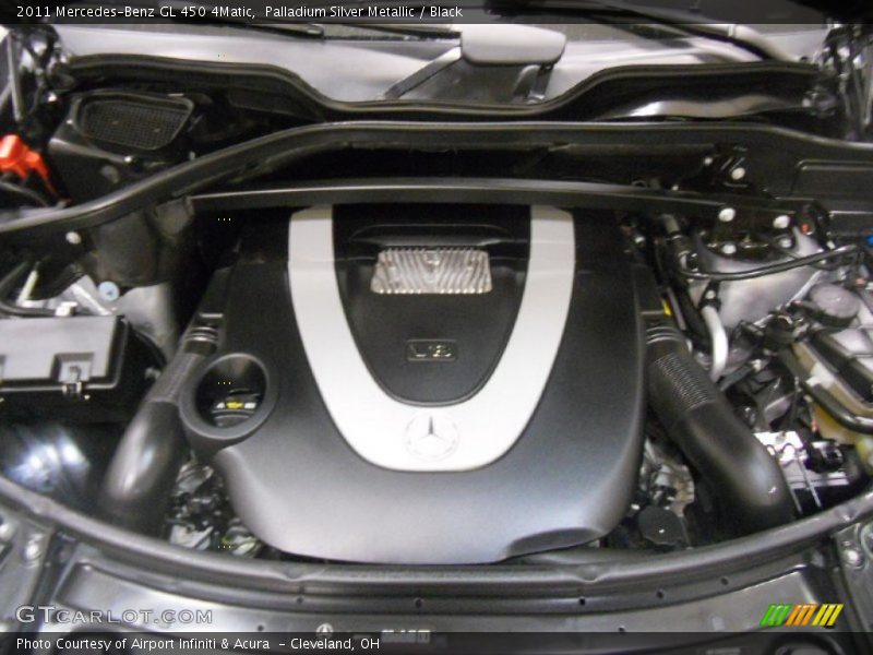 Palladium Silver Metallic / Black 2011 Mercedes-Benz GL 450 4Matic