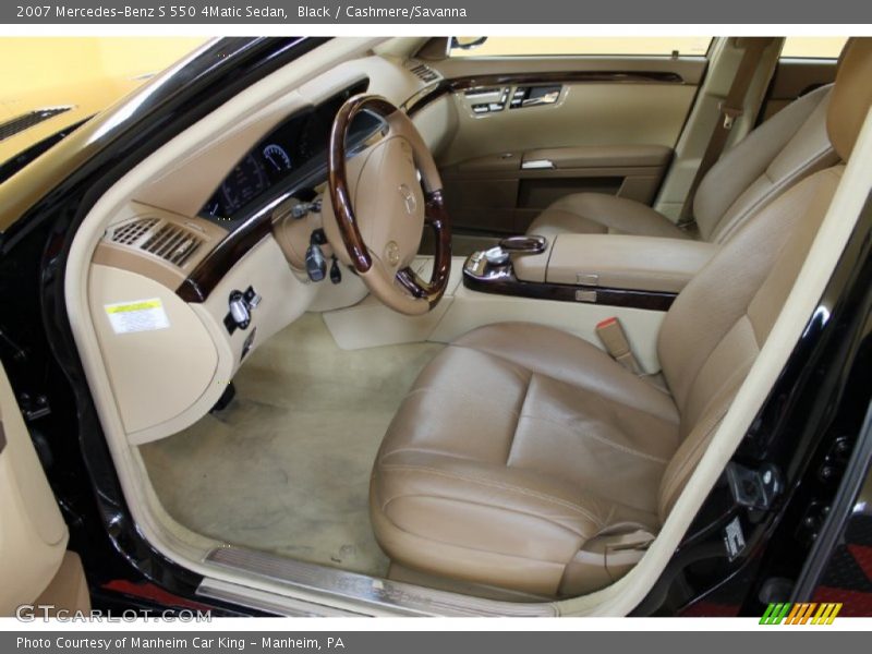Black / Cashmere/Savanna 2007 Mercedes-Benz S 550 4Matic Sedan