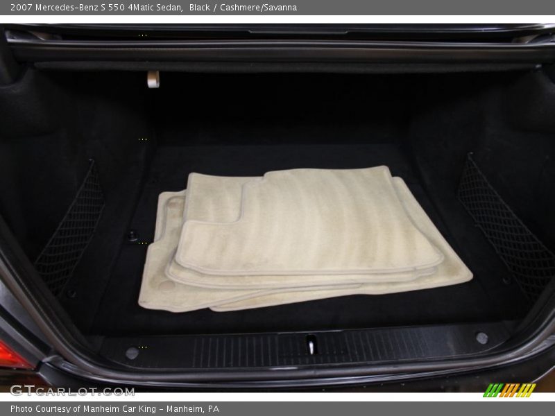 Black / Cashmere/Savanna 2007 Mercedes-Benz S 550 4Matic Sedan