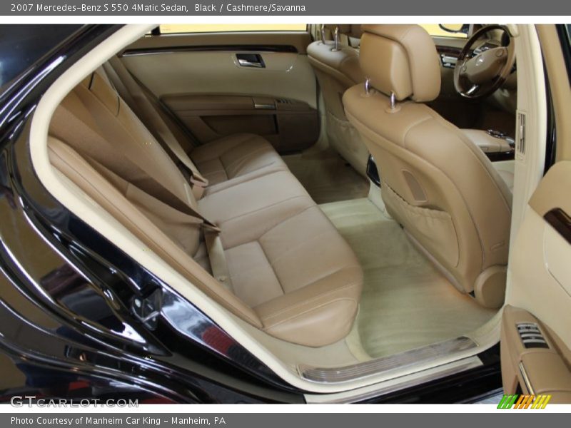 Black / Cashmere/Savanna 2007 Mercedes-Benz S 550 4Matic Sedan