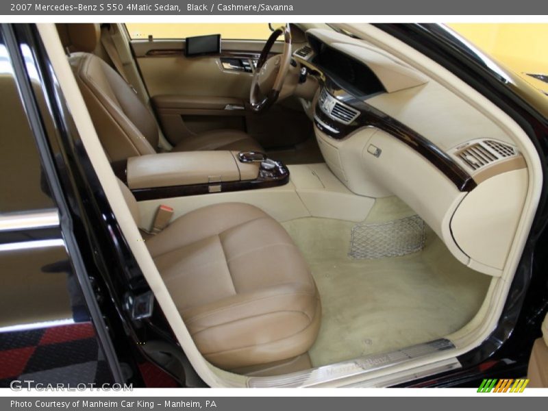 Black / Cashmere/Savanna 2007 Mercedes-Benz S 550 4Matic Sedan